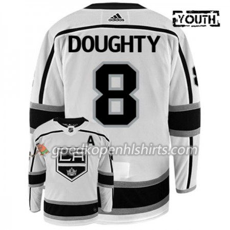 Los Angeles Kings DREW DOUGHTY 8 Adidas Wit Authentic Shirt - Kinderen